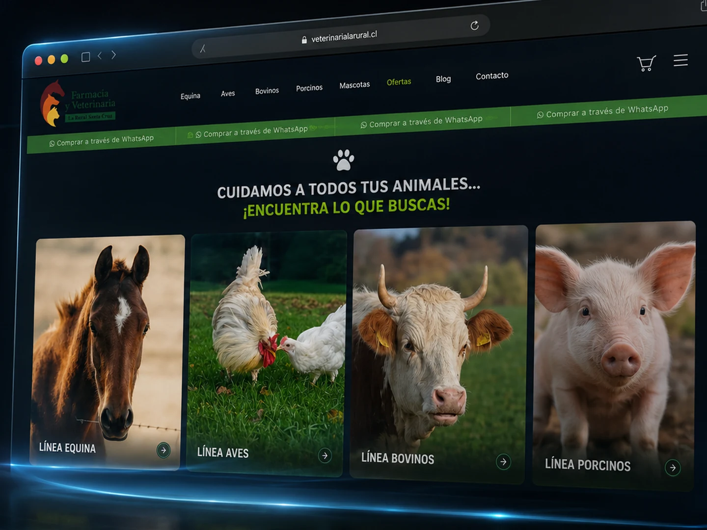 Sitio Veterinaria La Rural