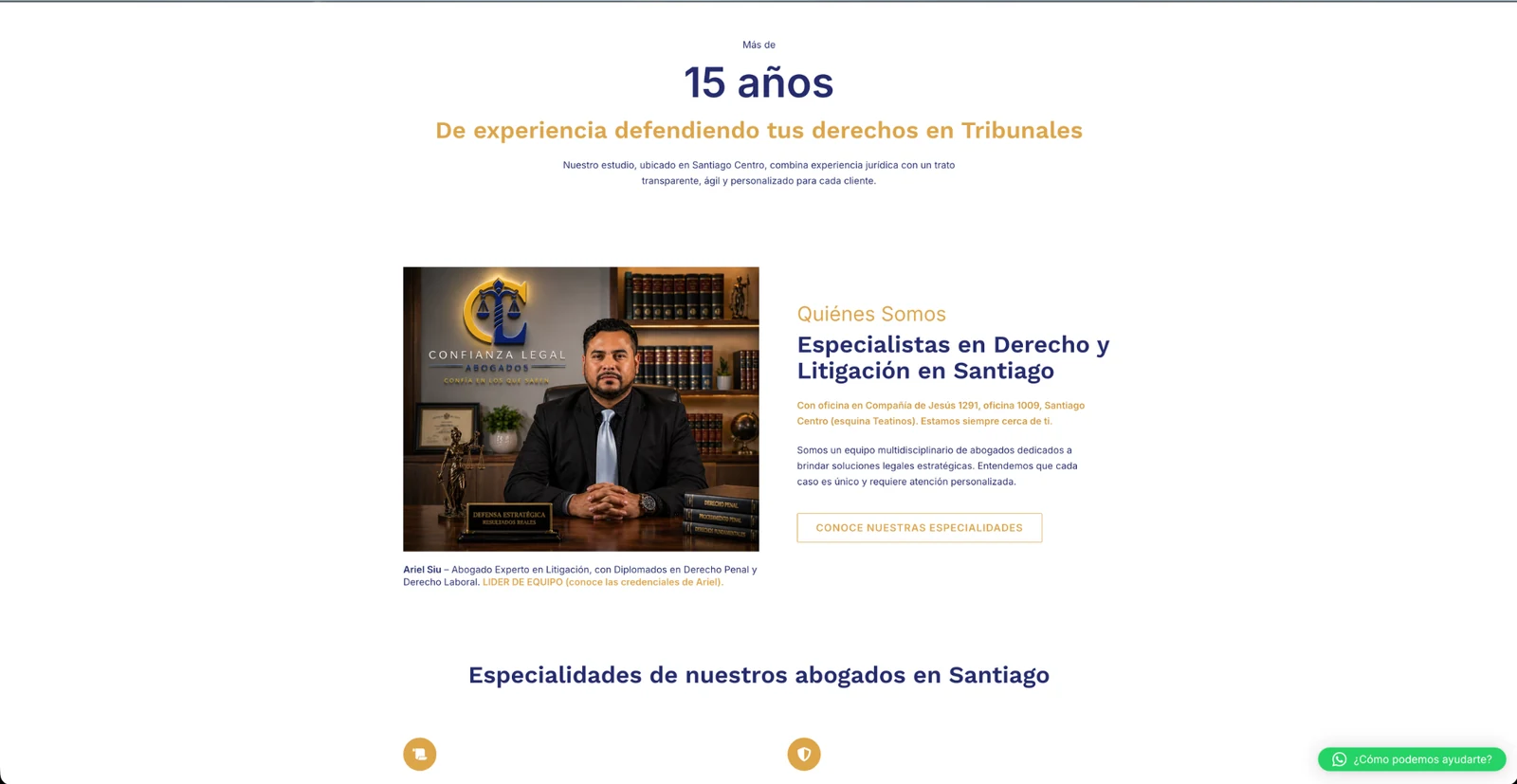 Vista previa del proyecto Confianza Legal